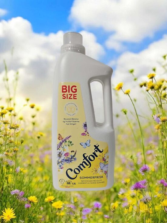 Comfort Veļas mīkstinātājs ar vasaras svaiguma un pļavas aromātu